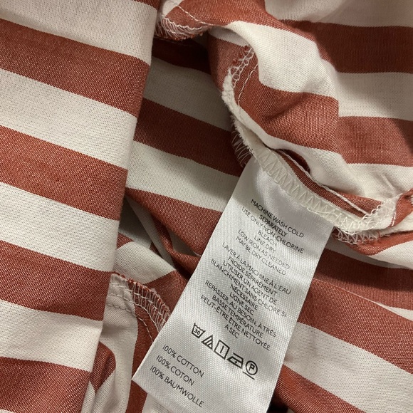 Anthropologie Top Small Womens Pilcro Bailey Boyfriend Batwing Striped Shirt - Picture 6 of 7